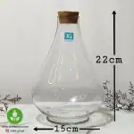 شیشه تراریوم کوچک مدل طاووس برند پیشگامان