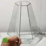 ظرف تراریوم شیشه‌ای شش‌ضلعی