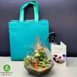 تراریوم شیشه ای مدل الماسی