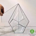 شیشه ی تراریوم مدل الماسی