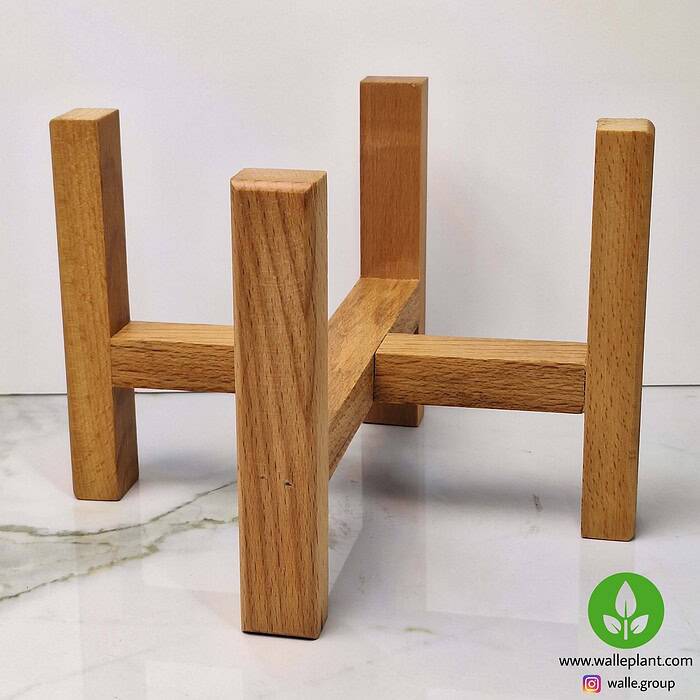 پایه چوبی برای گلدان تراریومی