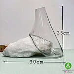 گلدان شیشه و سنگ نمک n-002