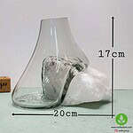 گلدان شیشه سنگ نمک n-003