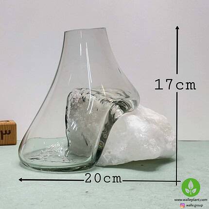 گلدان شیشه سنگ نمک n-003