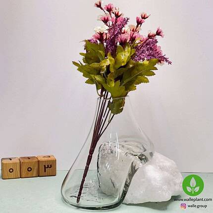 گلدان شیشه سنگ نمک n-003