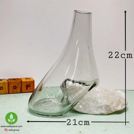 گلدان شیشه سنگ نمک n-004