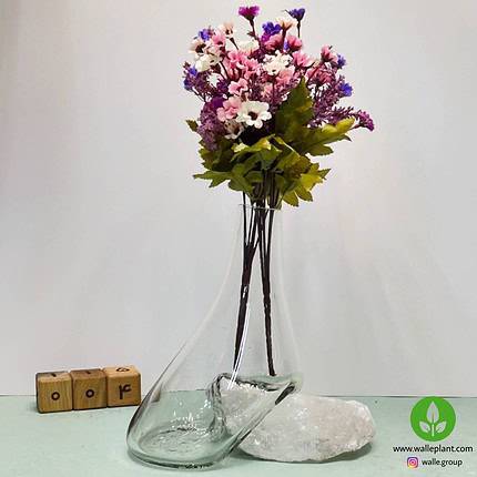 گلدان شیشه سنگ نمک n-004