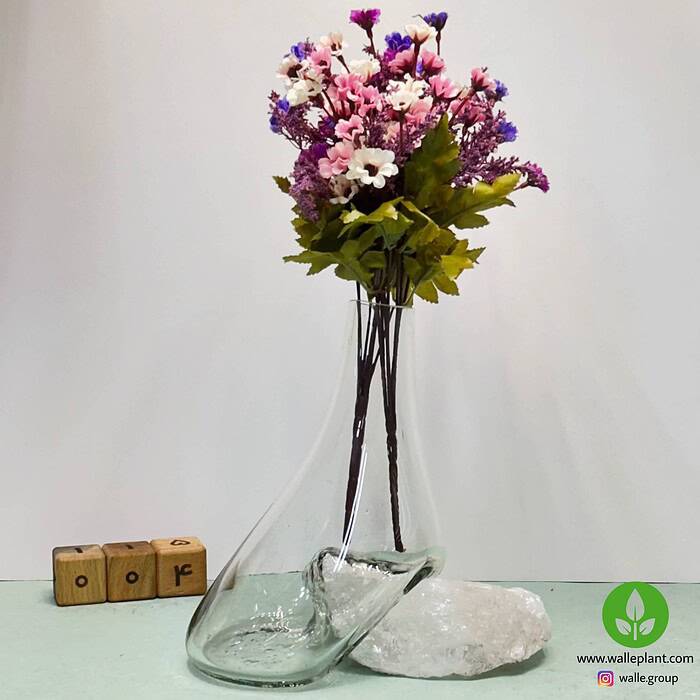 گلدان شیشه سنگ نمک n-004