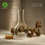 گلدان شیشه و چوب- - Image 2