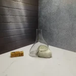 گلدان دکوری شیشه و سنگ نمک