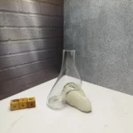 گلدان دکوری شیشه و سنگ نمک