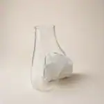 گلدان شیشه سنگ نمک n-003