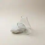 گلدان شیشه و سنگ نمک